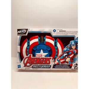 Hasbro Marvel Avengers Mech Strike Captain America Strikeshot Nerf Toy New